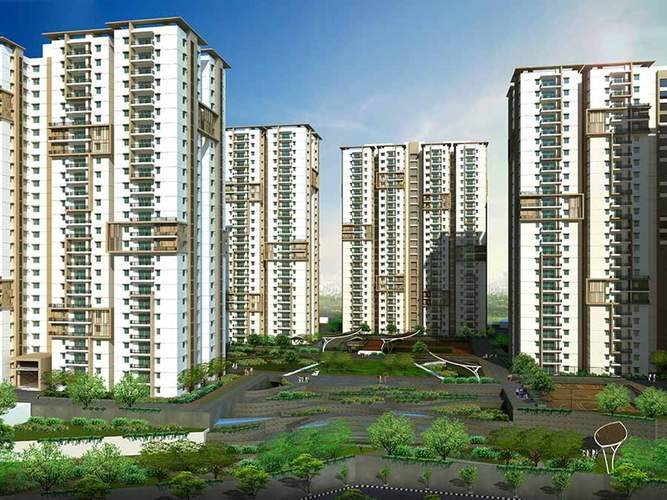 Aparna Sarovar Zenith apartment towers in Nallagandla, Hyderabad